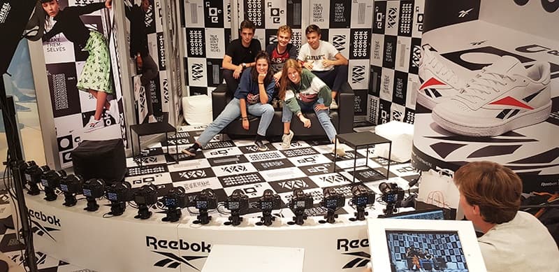 Animation Bullet Time 120° pour Reebok