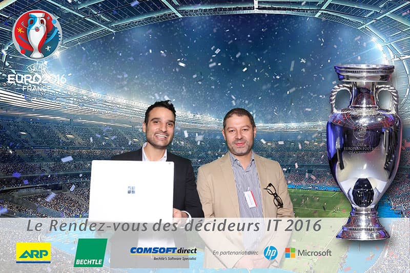 Animation fausse une fond vert pour une soirée Marie Claire
