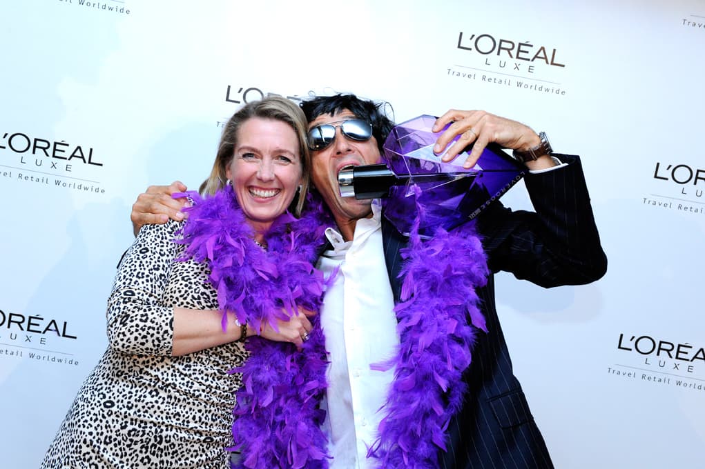 Photocall Diesel Loverdose : tapis rouge et fond de marque