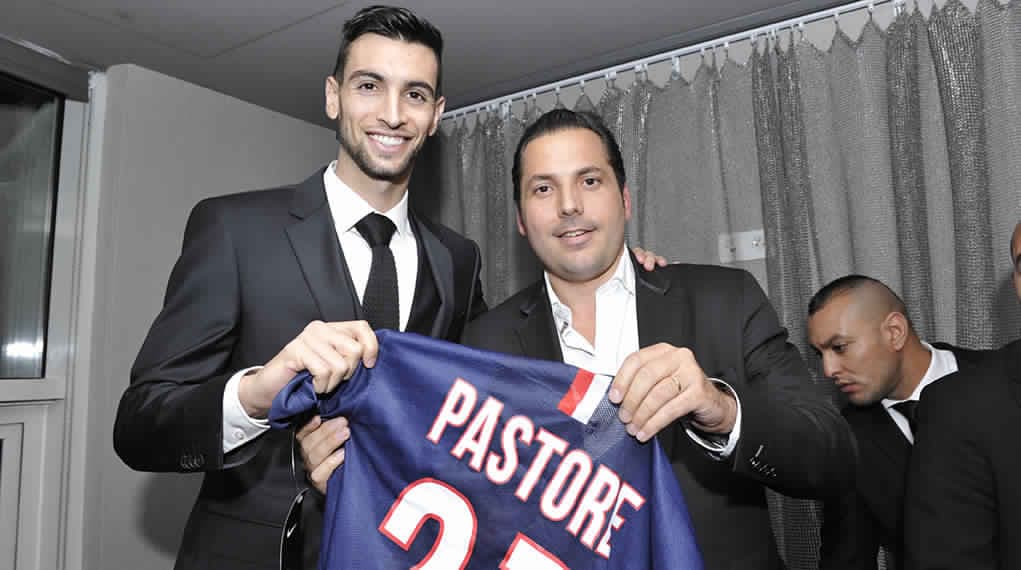 Animation photo avec le PSG, Javier Pastore